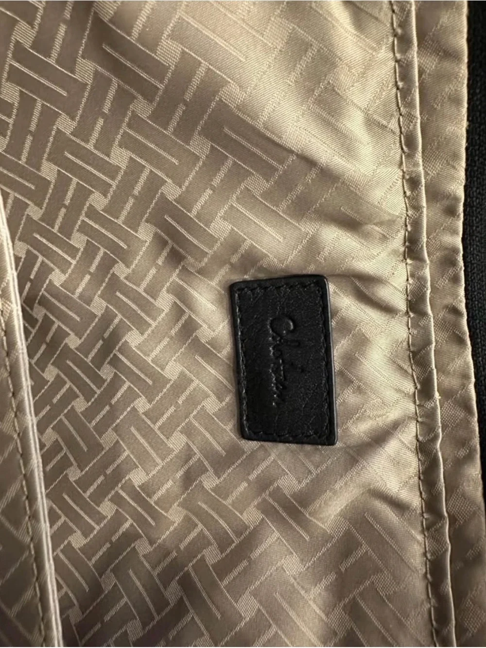 Cole Haan Black Leather Laptop Briefcase